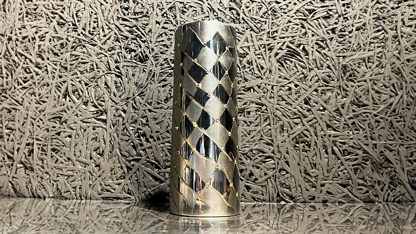 The Sheen of Expert Metalwork Gleaming metal surface showcasing expert finishing.